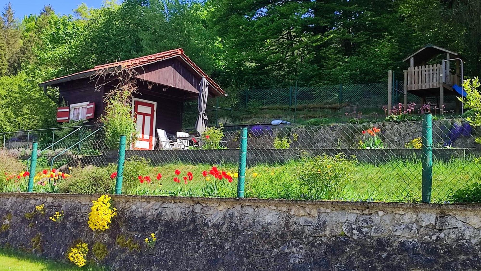 Ferienhaus Am Bach Mit Grossem Garten Deuerling Exterior foto